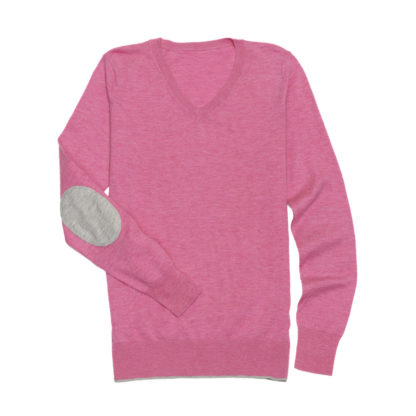 Pink Trey V-Neck Sweater