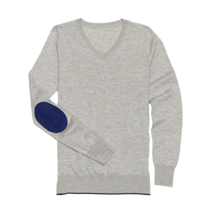 Grey "Trey" V‑Neck Sweater