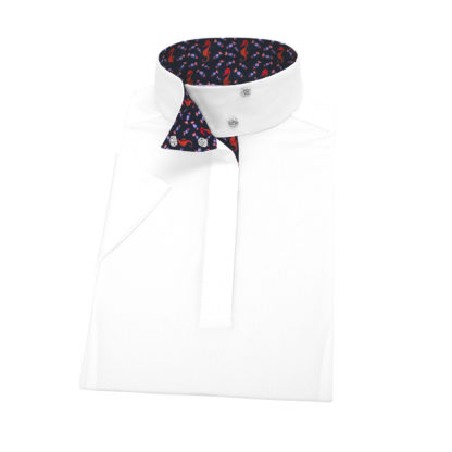 Seahorsin' Around Ladies Talent Yarn Wrap Collar Short Sleeve Show Shirt