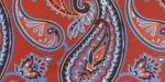 Paisley Red Background Trim