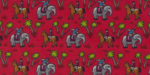 Elephant Trim with Red Background