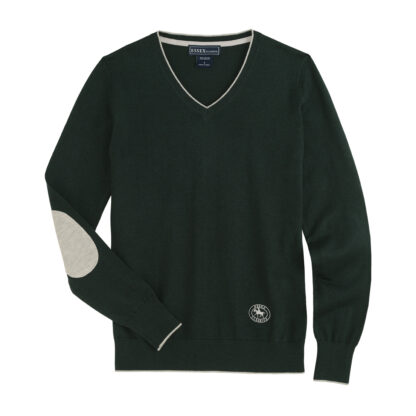 Hunter Green V-Neck Sweater